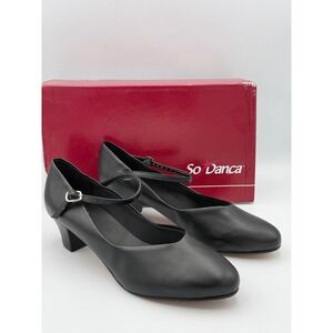 So Danca CH50 Women's Character Tap Shoes Black Mary Jane Size 10.5 L Heels